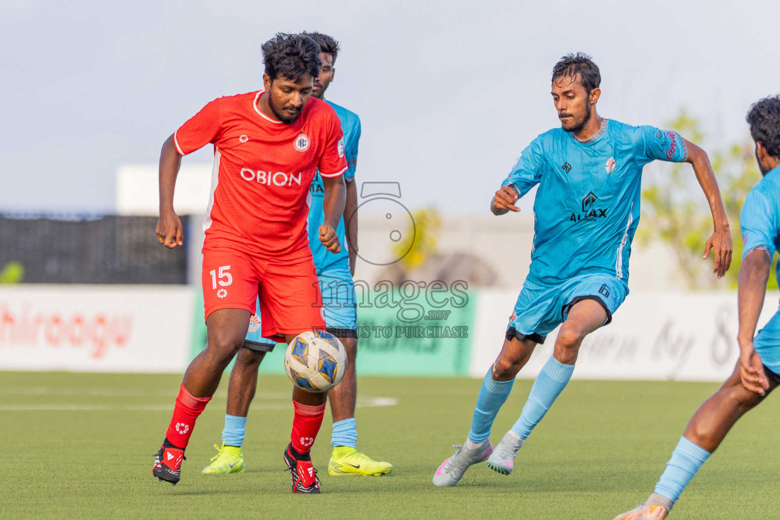 Semi Finals Match 01 Irumathi FC VS CC Sports Club in Day 7 of Eydhafushi Cup 2025 held in Eydhafushi Football Stadium at B. Eydhafushi, Maldives on Friday, 12th September 2025. Photos: Arif Rasheed / images.mv