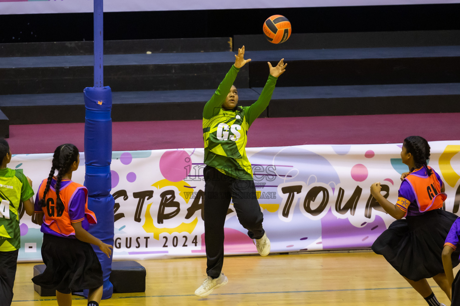 Day 14 of 25th Inter-School Netball Tournament was held in Social Center at Male', Maldives on Sunday, 25th August 2024. Photos: Hasni / images.mv