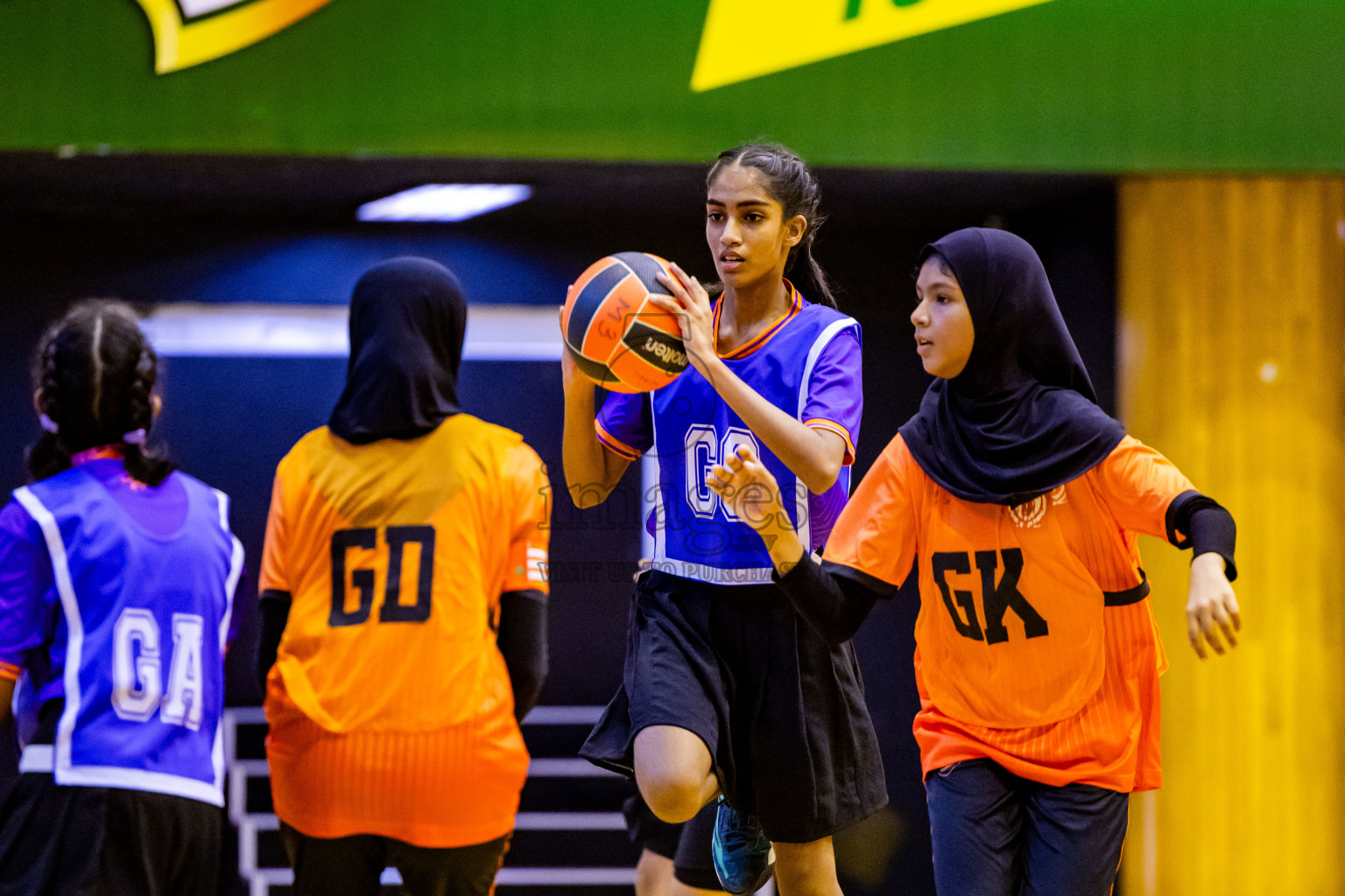 Day 8 of 25th Inter-School Netball Tournament was held in Social Center at Male', Maldives on Sunday, 18th August 2024. Photos: Nausham Waheed / images.mv