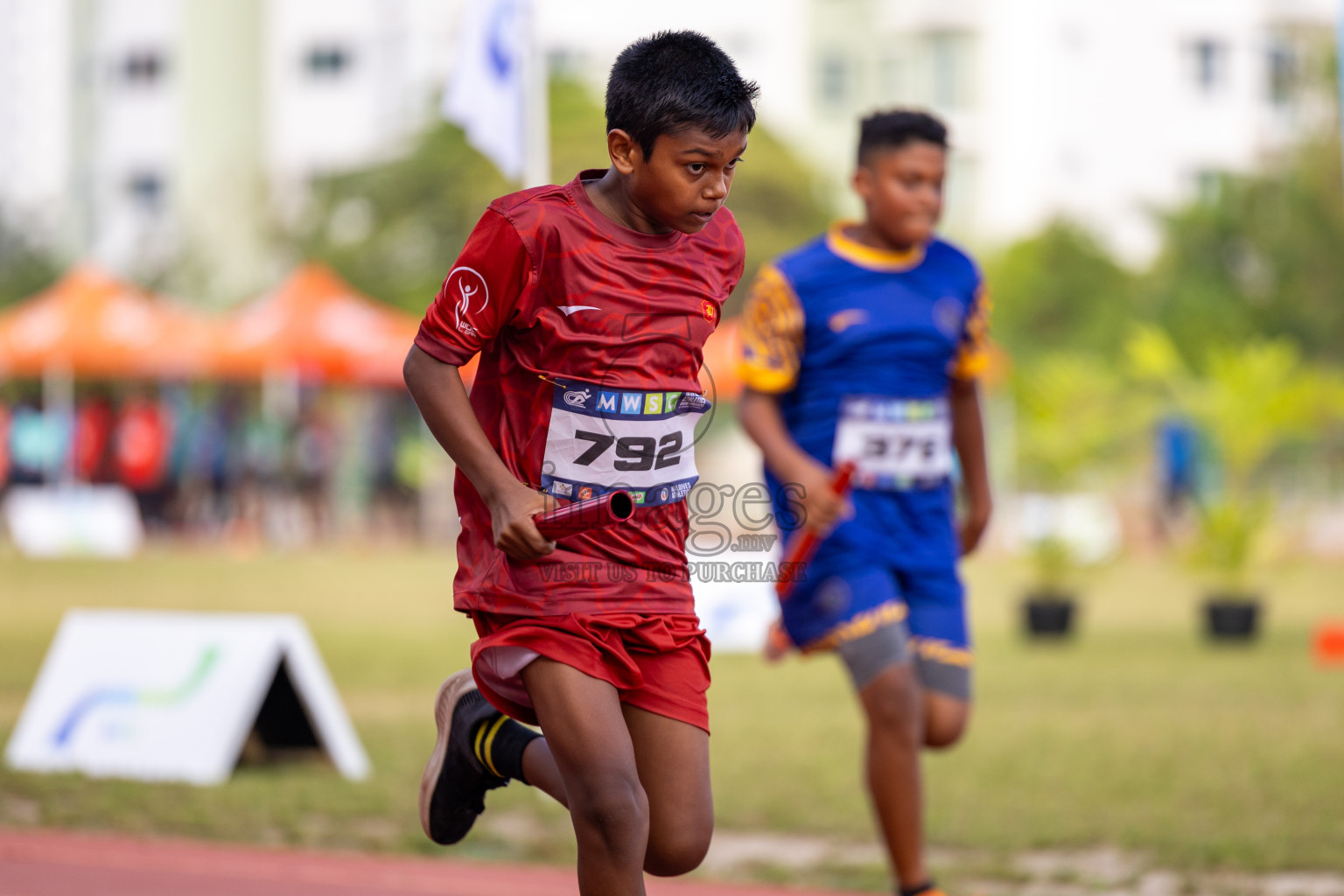 Day 5 of MWSC Interschool Athletics Championships 2024 held in Hulhumale Running Track, Hulhumale, Maldives on Wednesday, 13th November 2024. Photos by: Ismail Thoriq / Images.mv