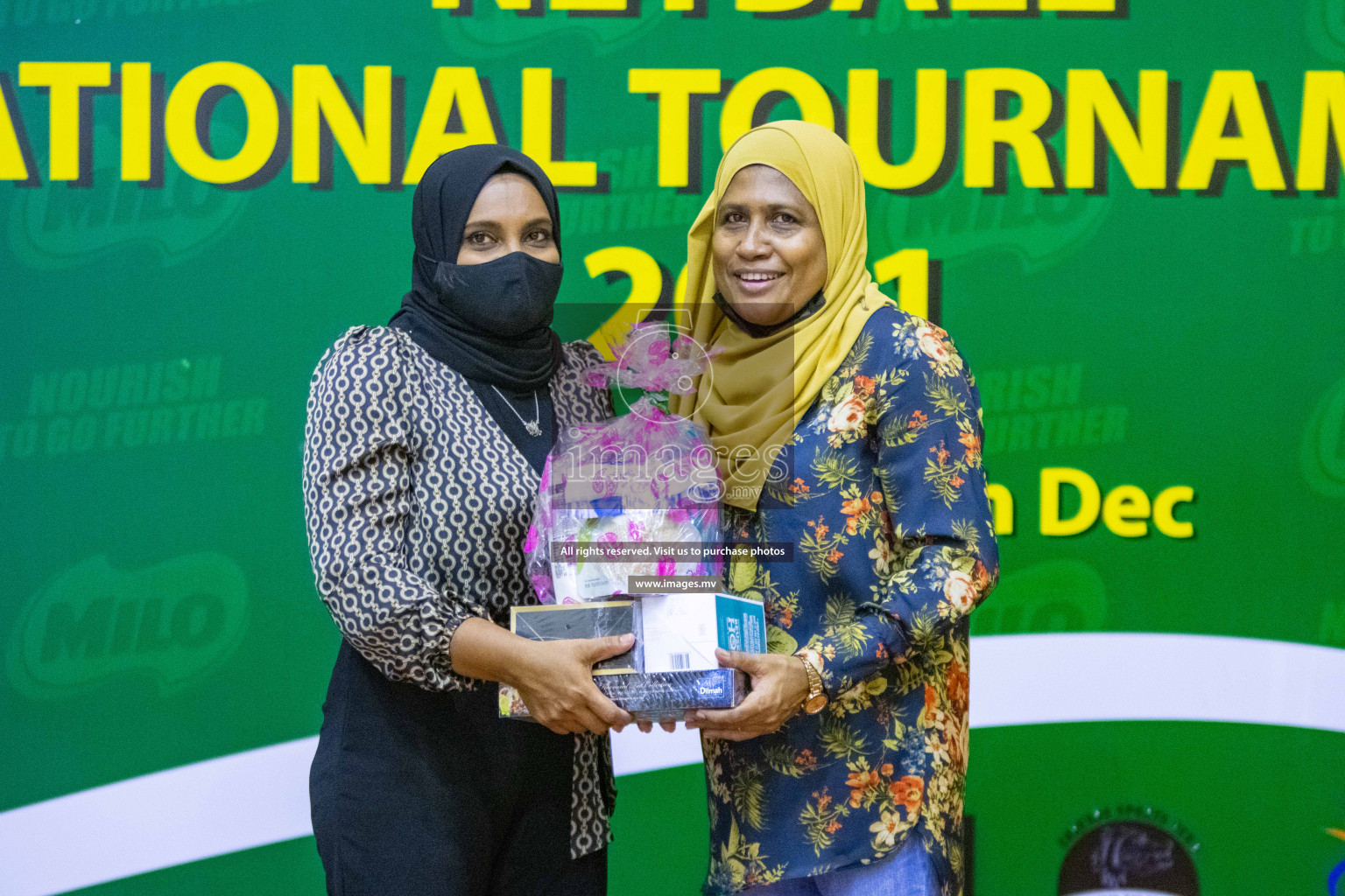 Kulhudhuffushi Youth & R.C vs Club Green Streets in the Finals of Milo National Netball Tournament 2021 (Women's) held on 5th December 2021 in Male', Maldives Photos: Ismail Thoriq / images.mv