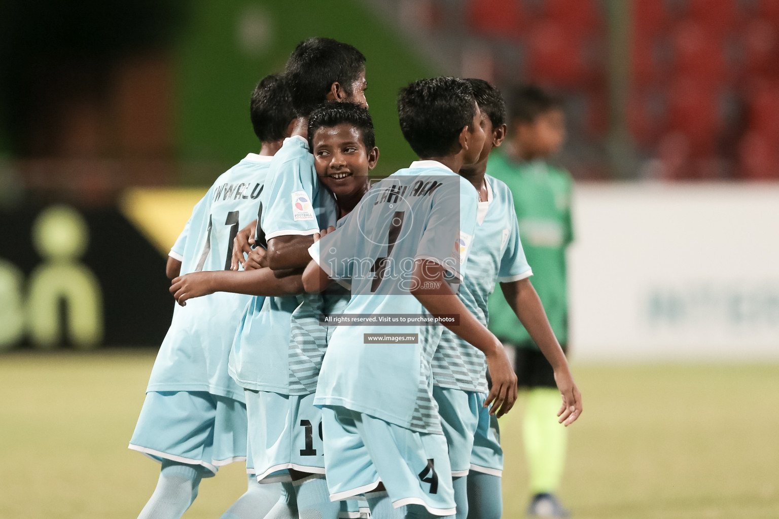Rehendhi vs Kalaafaanu in MAMEN Inter School Football Tournament 2019 (U13) in Male, Maldives on 12th April 2019 Photos: Suadh Abdul Sattar/ images.mv