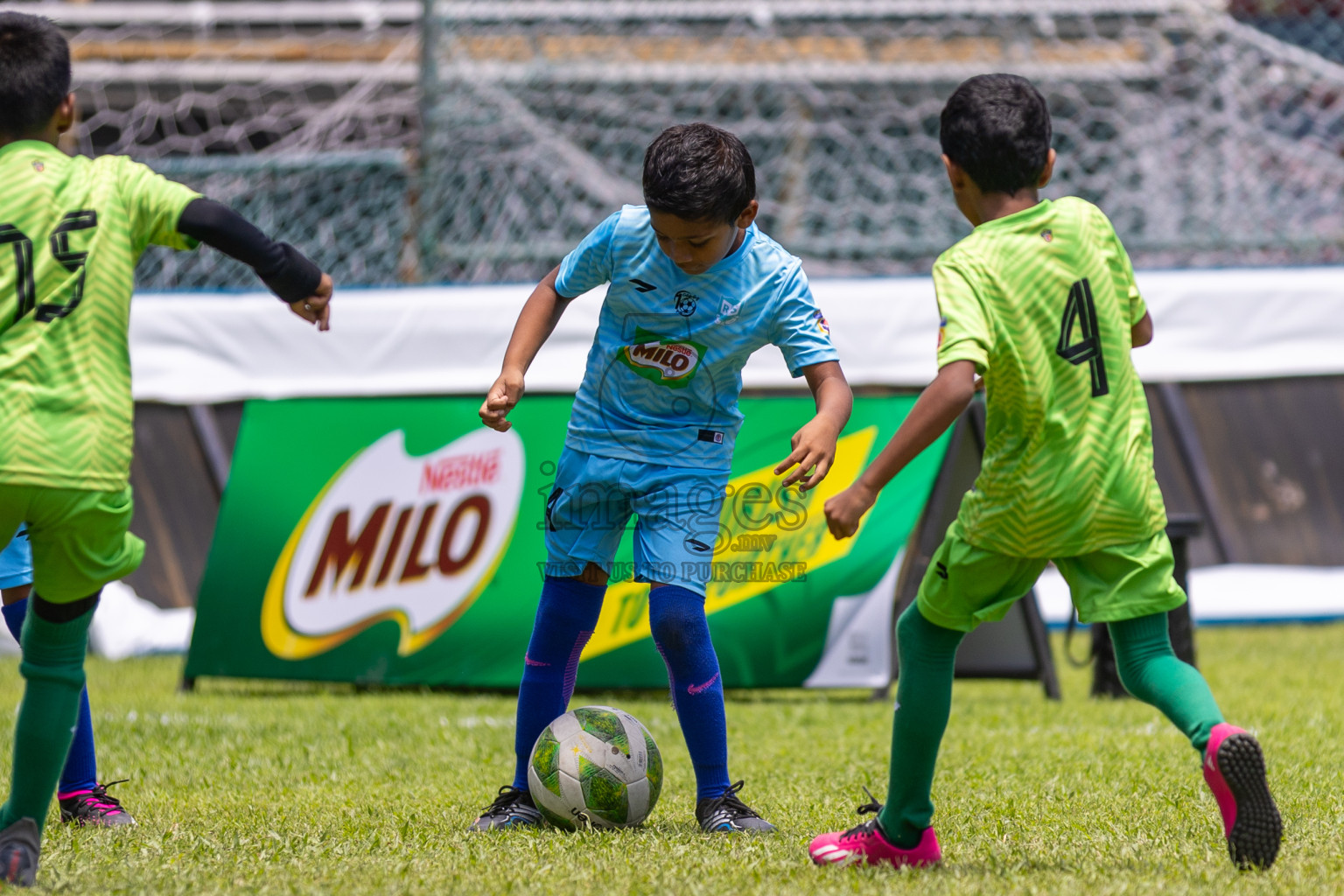 Day 2 of MILO Kids Football Fiesta was held at National Stadium in Male', Maldives on Saturday, 24th February 2024.