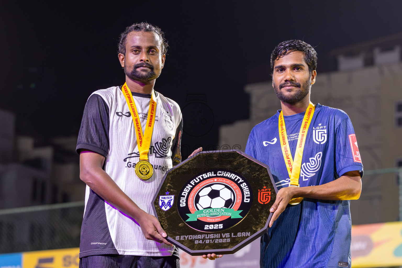 Opening of Golden Futsal Challenge 2025 with Charity Shield Match between L.Gan vs B.Eydhafushi was held on Saturday, 4th January 2025, in Hulhumale', Maldives Photos: Ismail Thoriq / images.mv