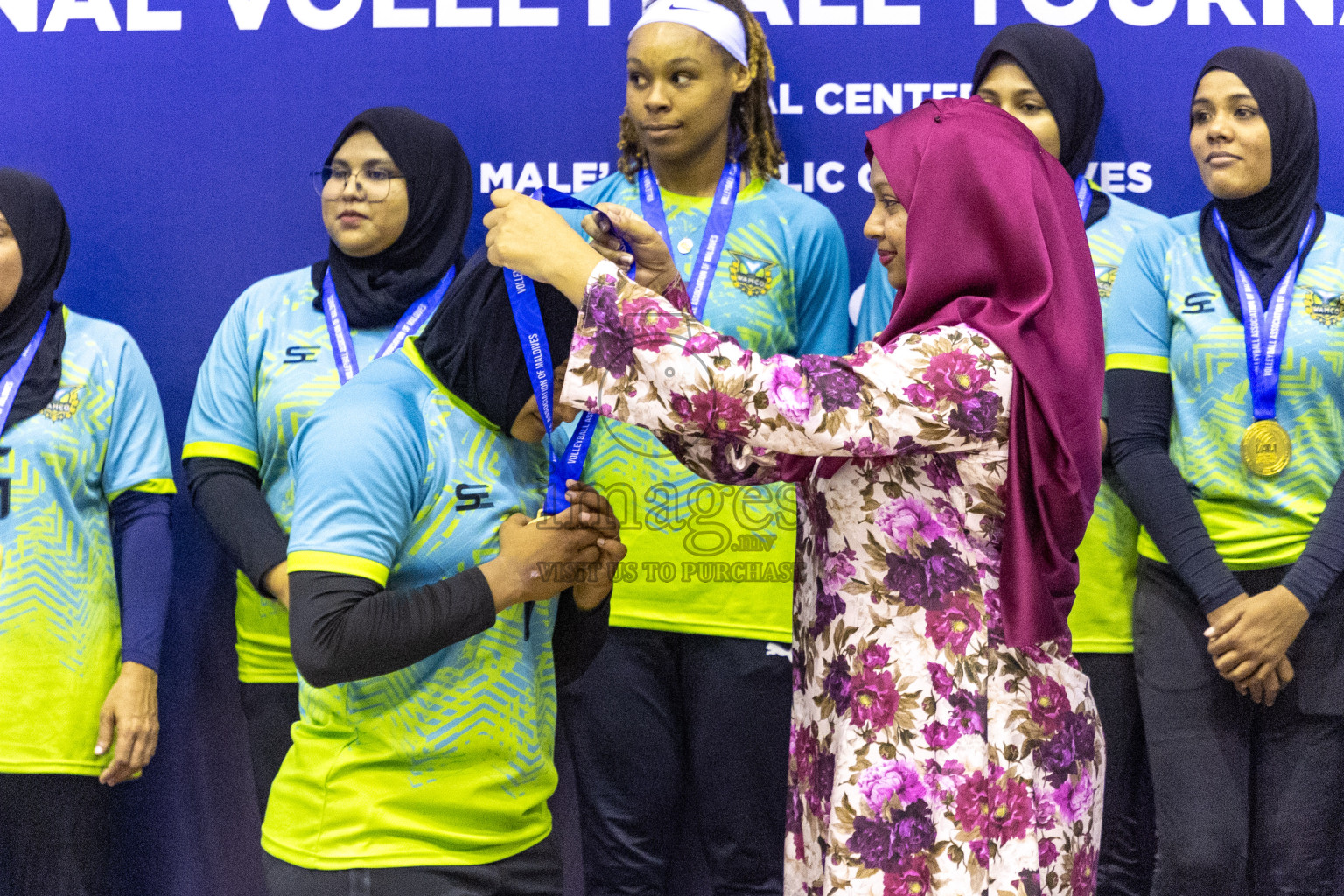 Final of Women's Division of Volleyball Association Cup 2023 held in Male', Maldives on Tuesday, 9th January 2024 at Social Center Indoor Hall Photos By: Nausham Waheed /images.mv