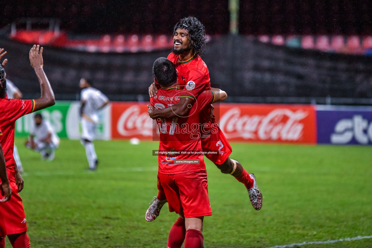 Da Grande vs Club Teenage in Dhivehi Premier League Qualification 22 on 24th Aug 2022, held in National Football Stadium, Male', Maldives Photos: Nausham Waheed / Images.mv