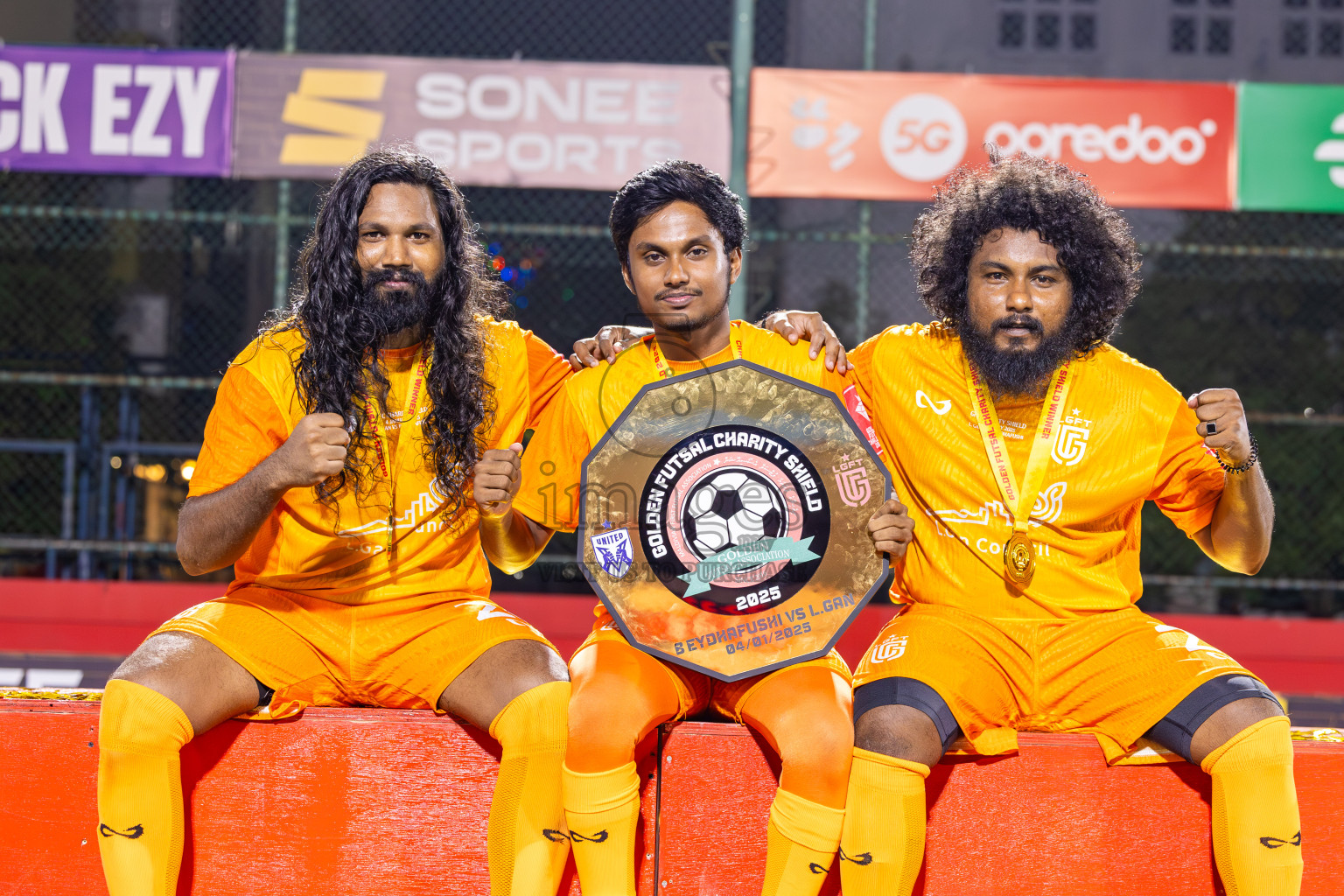 Opening of Golden Futsal Challenge 2025 with Charity Shield Match between L.Gan vs B.Eydhafushi was held on Saturday, 4th January 2025, in Hulhumale', Maldives Photos: Ismail Thoriq / images.mv