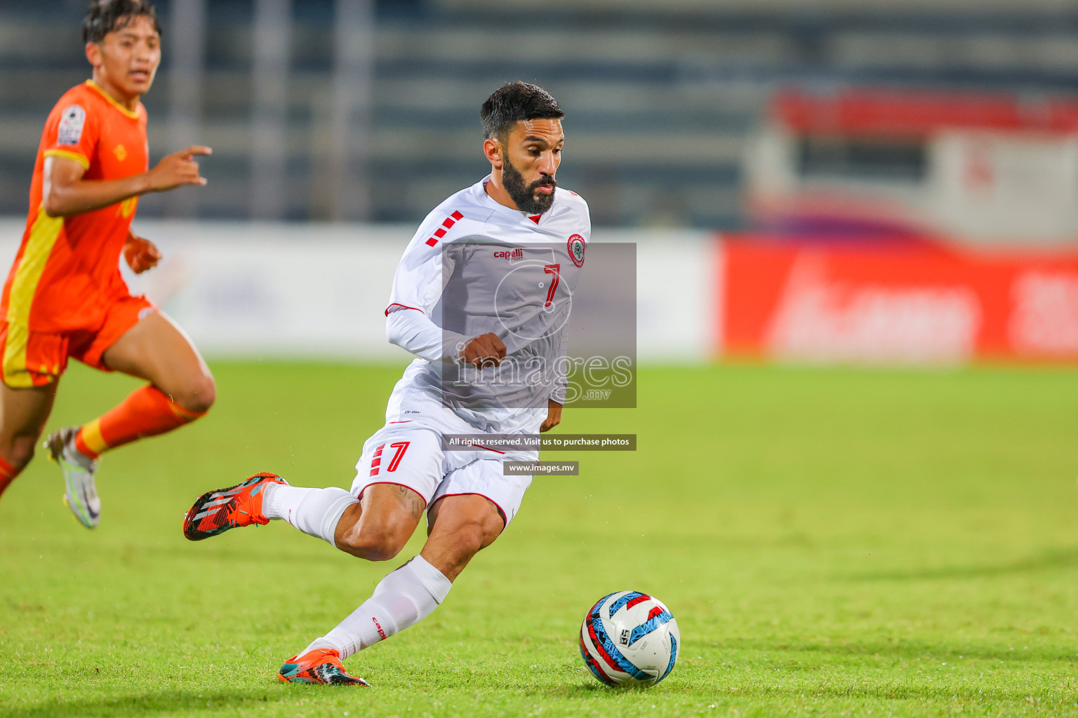 Bhutan vs Lebanon in SAFF Championship 2023 held in Sree Kanteerava Stadium, Bengaluru, India, on Sunday, 25th June 2023. Photos: Nausham Waheed, Hassan Simah / images.mv