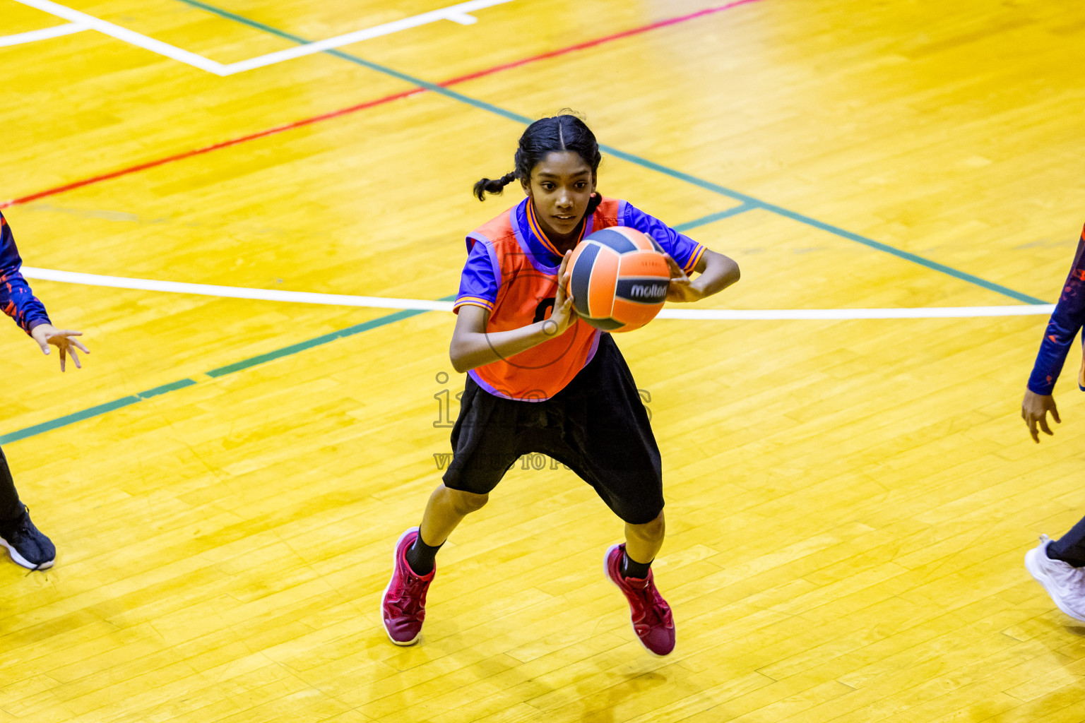 Day 11 of 25th Inter-School Netball Tournament was held in Social Center at Male', Maldives on Wednesday, 21st August 2024. Photos: Nausham Waheed / images.mv