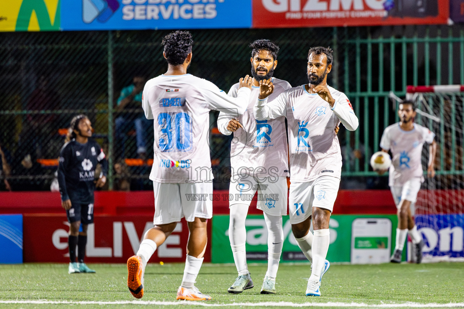 AA Thoddoo vs AA Ukulhas in Day 11 of Golden Futsal Challenge 2025 was held on Wednesday, 15th January 2025, in Hulhumale', Maldives Photos: Nausham Waheed / images.mv