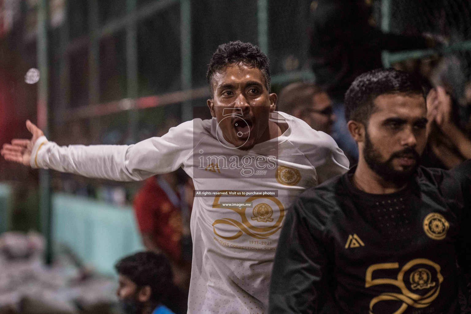 Prison Club vs MACL in the Quarter Finals of Club Maldives 2021 held at Hulhumale;, on 12th December 2021 Photos: Nausham / images.mv