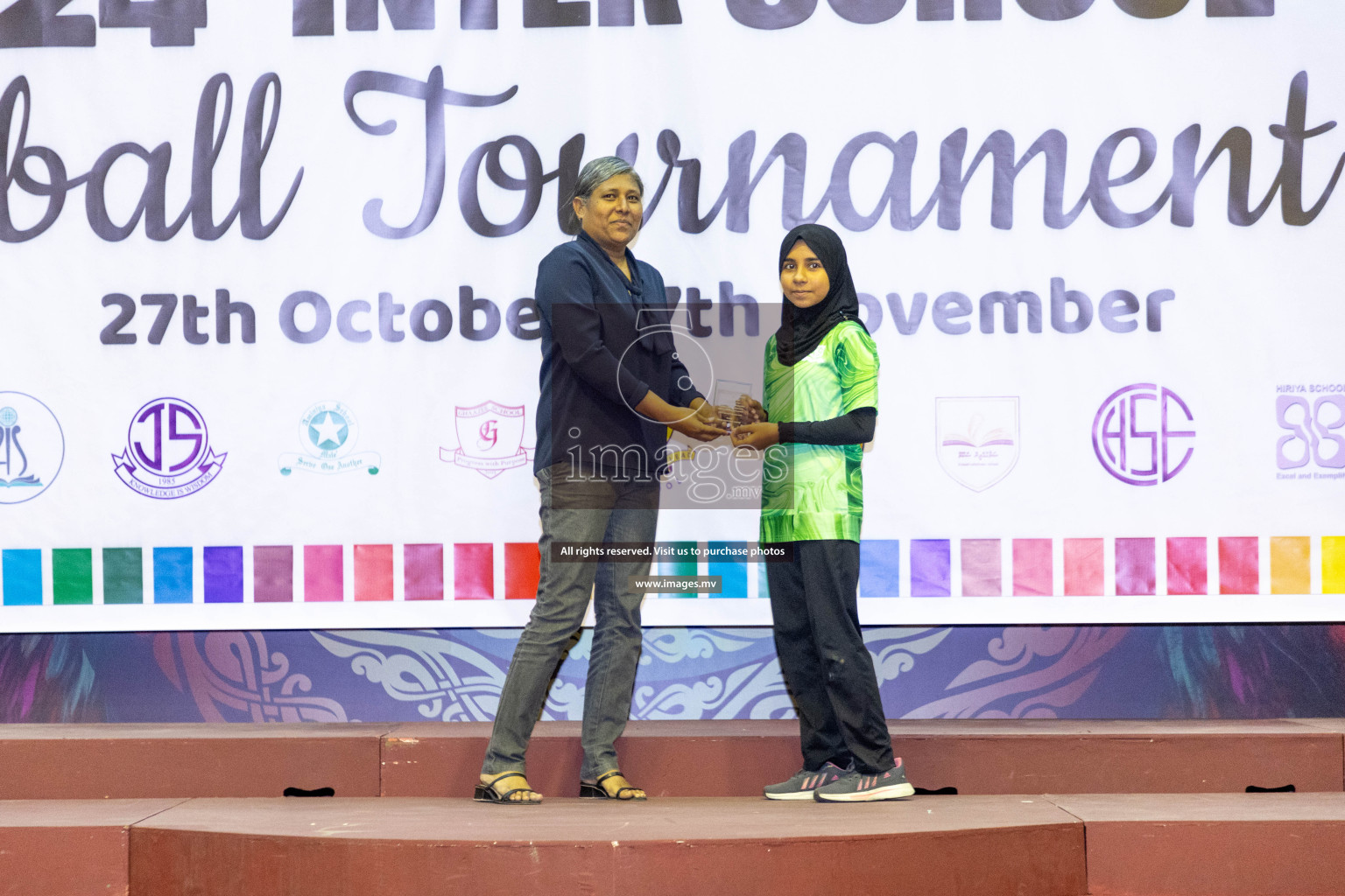 Final of 24th Interschool Netball Tournament 2023 was held in Social Center, Male', Maldives on 7th November 2023. Photos: Nausham Waheed / images.mv