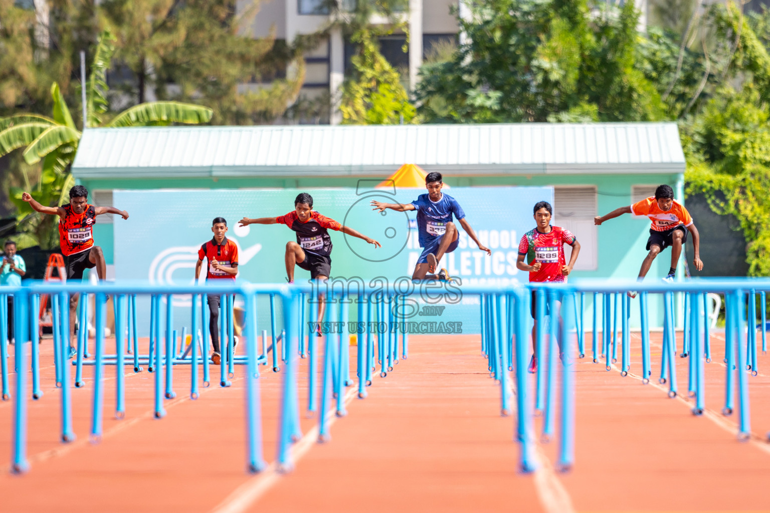 Day 4 of MWSC Interschool Athletics Championships 2024 held in Hulhumale Running Track, Hulhumale, Maldives on Tuesday, 12th November 2024. Photos by: Raaif Yoosuf / Images.mv