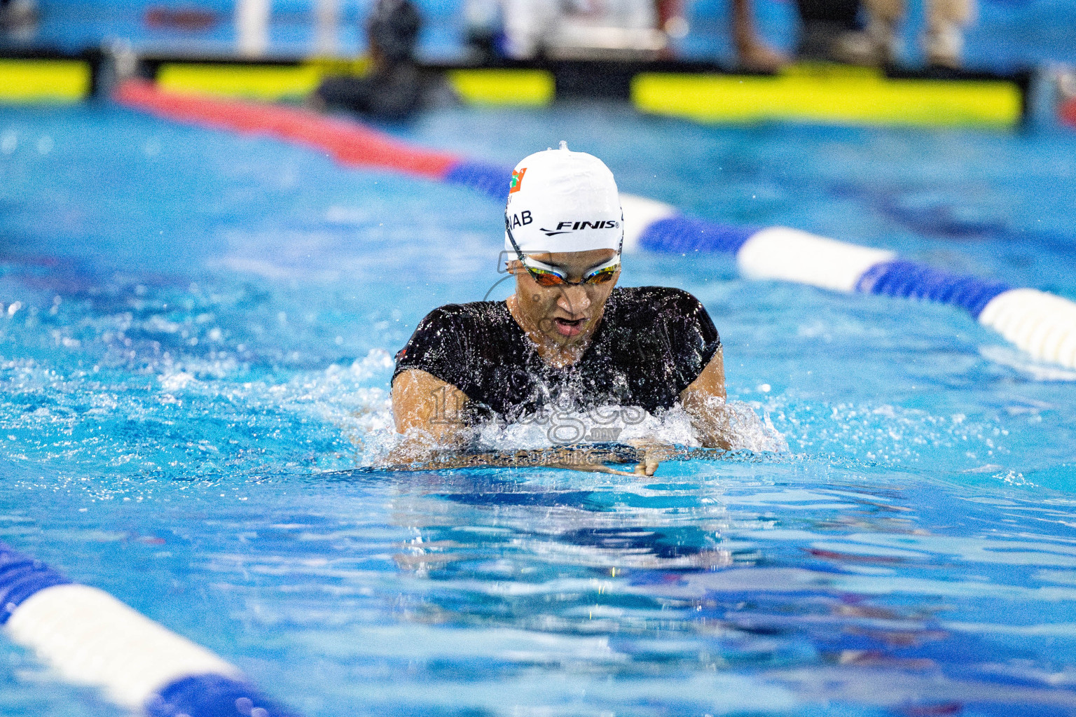 Day 5 of National Swimming Competition 2024 held in Hulhumale', Maldives on Tuesday, 17th December 2024. Photos: Hassan Simah / images.mv