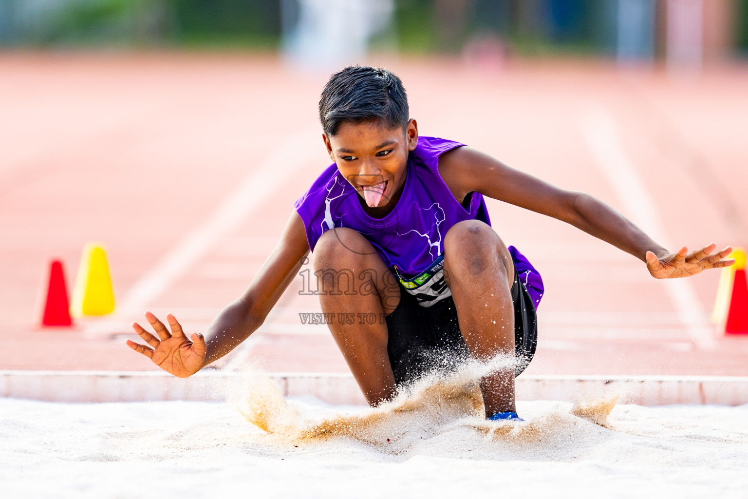 Day 5 of MWSC Interschool Athletics Championships 2024 held in Hulhumale Running Track, Hulhumale, Maldives on Wednesday, 13th November 2024. Photos by: Nausham Waheed / Images.mv