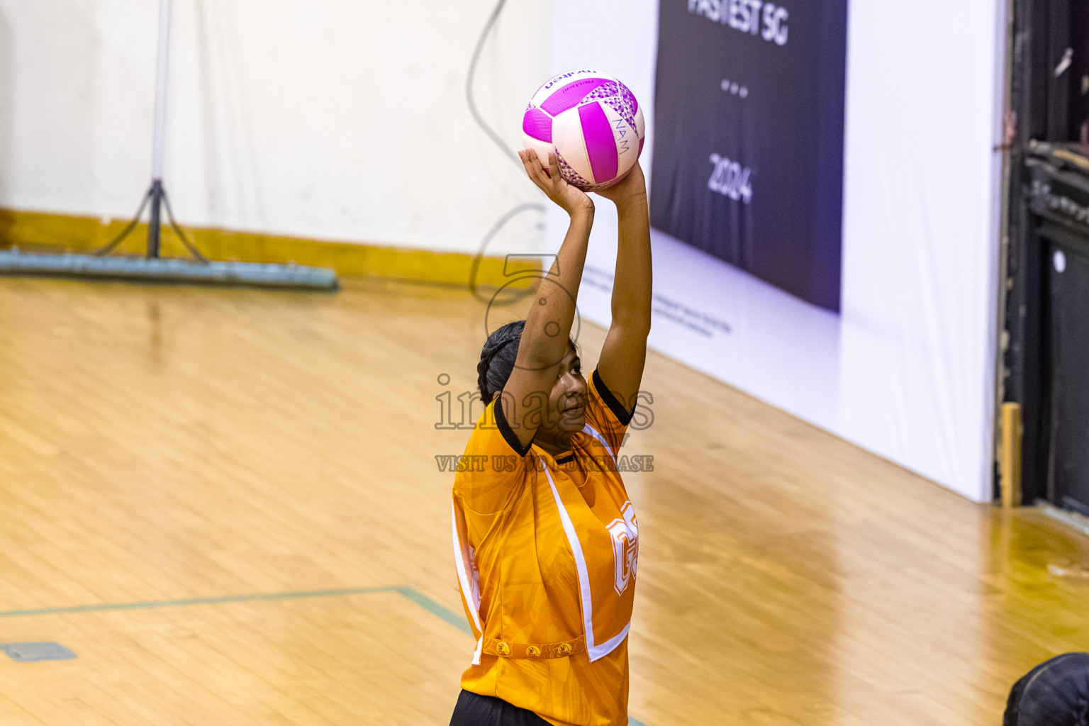 SC Shining Star vs Youth United SC in Day 9 of 24th Milo Netball Association Championship was held in Social Center at Male', Maldives on Tuesday, 9th September 2025. Photos: Mohamed Mahfooz Moosa / images.mv