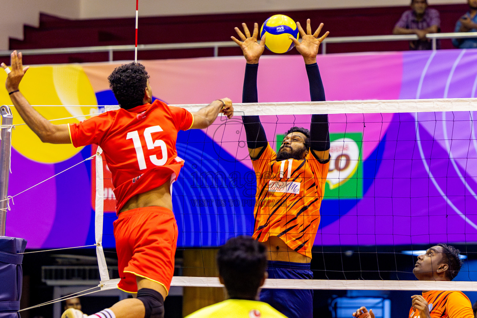 Day 1 of MILO VAM Cup 2024 Men's Division was held in Social Center Indoor Hall on Monday, 28th October 2024. Photos: Nausham Waheed / images.mv