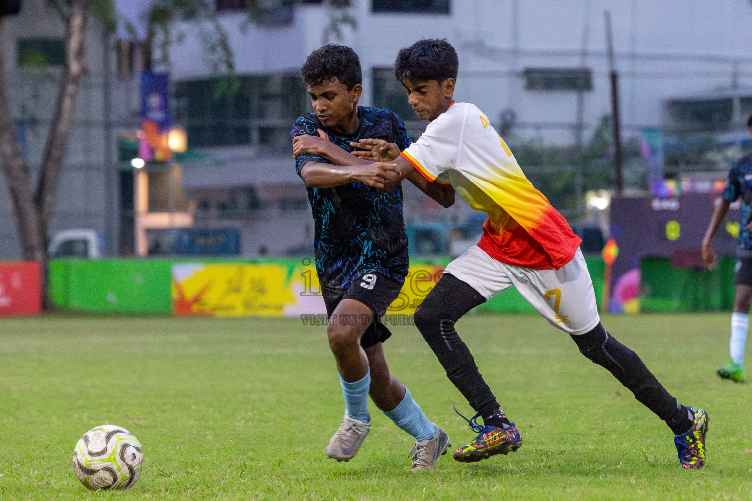 Club Eagles vs Super United Sports (U14) in Day 4 of Dhivehi Youth League 2024 held at Henveiru Stadium on Thursday, 28th November 2024. Photos: Shuu Abdul Sattar/ Images.mv