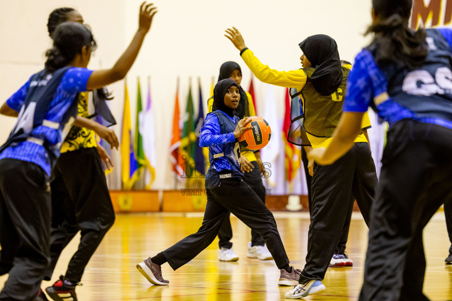 Day 7 of 25th Inter-School Netball Tournament was held in Social Center at Male', Maldives on Saturday, 17th August 2024. Photos: Nausham Waheed / images.mv