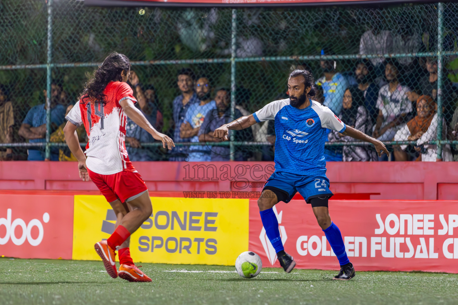 M Mulak vs M Naalaafshi on Day 34 of Golden Futsal Challenge 2024 was held on Monday, 19th February 2024, in Hulhumale', Maldives
Photos: Ismail Thoriq / images.mv