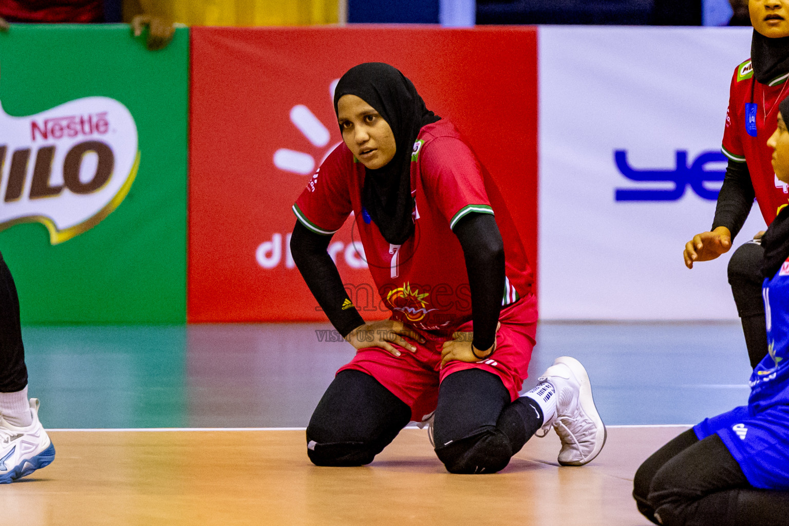 Final of CAVA Woman's Volleyball Challenge Cup 2024 was held in Social Center, Male', Maldives on Wednesday, 11th September 2024. Photos: Nausham Waheed / images.mv