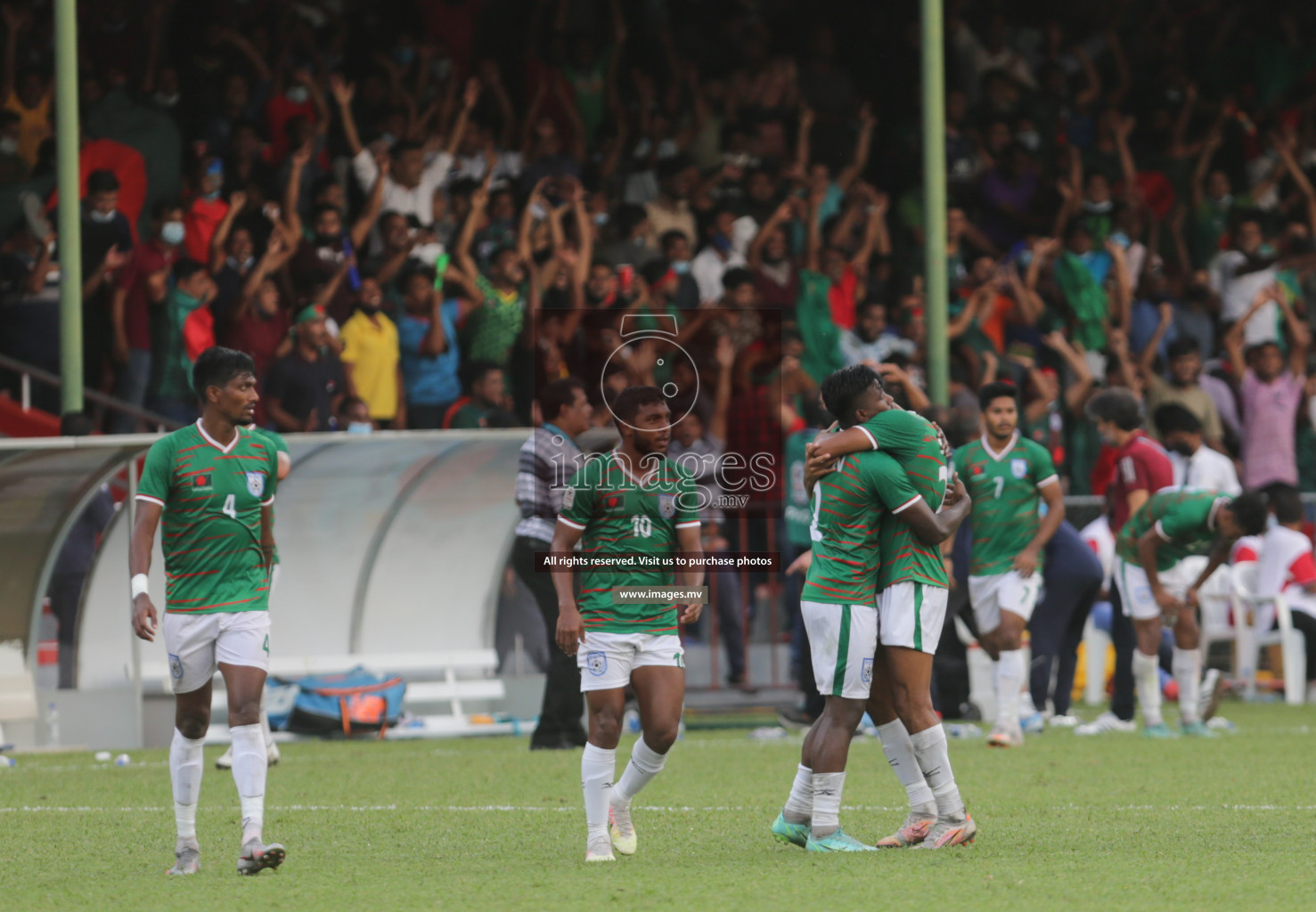 Bangladesh vs India in SAFF Championship 2021 held on 1st October 2021 in Galolhu National Stadium, Male', Maldives