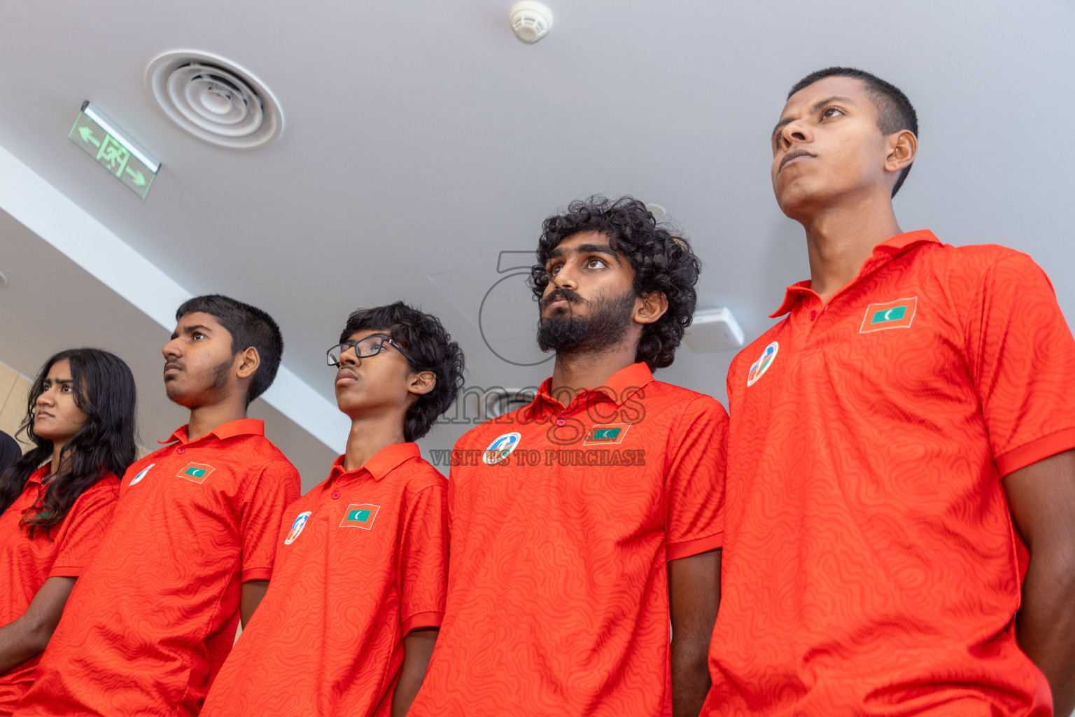 Arrival of Junior athletics team after 4th South Asian Junior Athletics Championship. Both Junior Men and Women's team won Bronze from 4x100m Relay event. 
Photos: Ismail Thoriq / images.mv