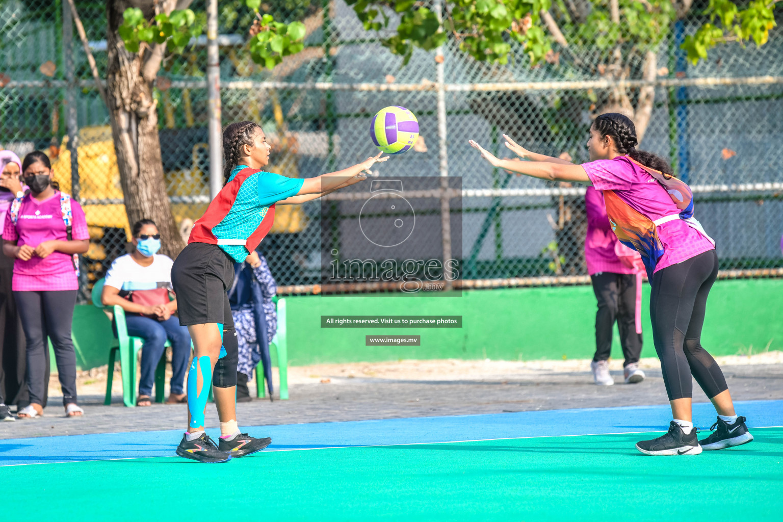 Final of Junior Netball Championship 2022 held in Male', Maldives on 19th March 2022. Photos by Nausham Waheed