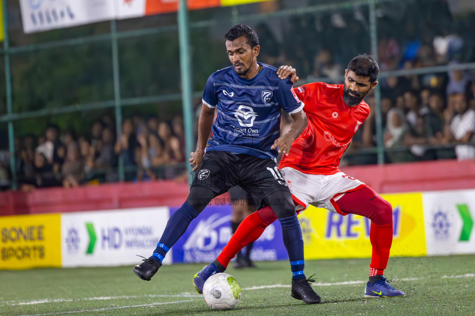 K Gaafaru vs B Eydhafushi in Semi Finals of Golden Futsal Challenge 2024 which was held on Friday, 1st March 2024, in Hulhumale', Maldives.
Photos: Ismail Thoriq / images.mv