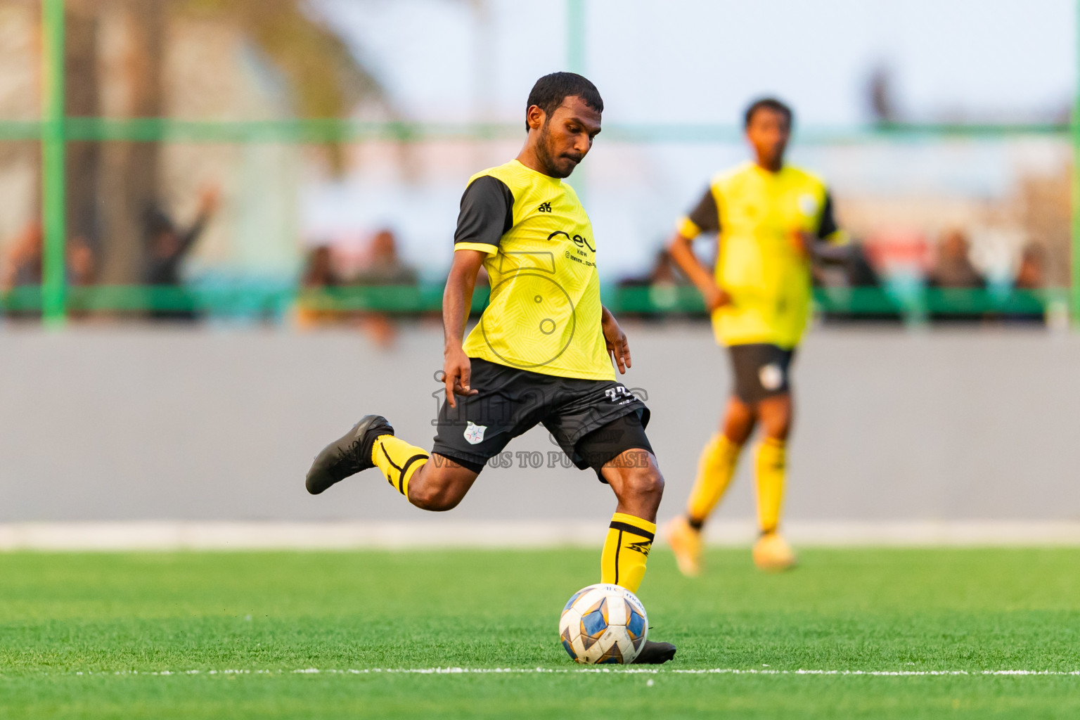 Baburu SC vs Kanmathi Juniors from Manadhoo Council Cup 2024 in N Manadhoo Maldives on Friday, 23rd February 2023. Photos: Nausham Waheed / images.mv