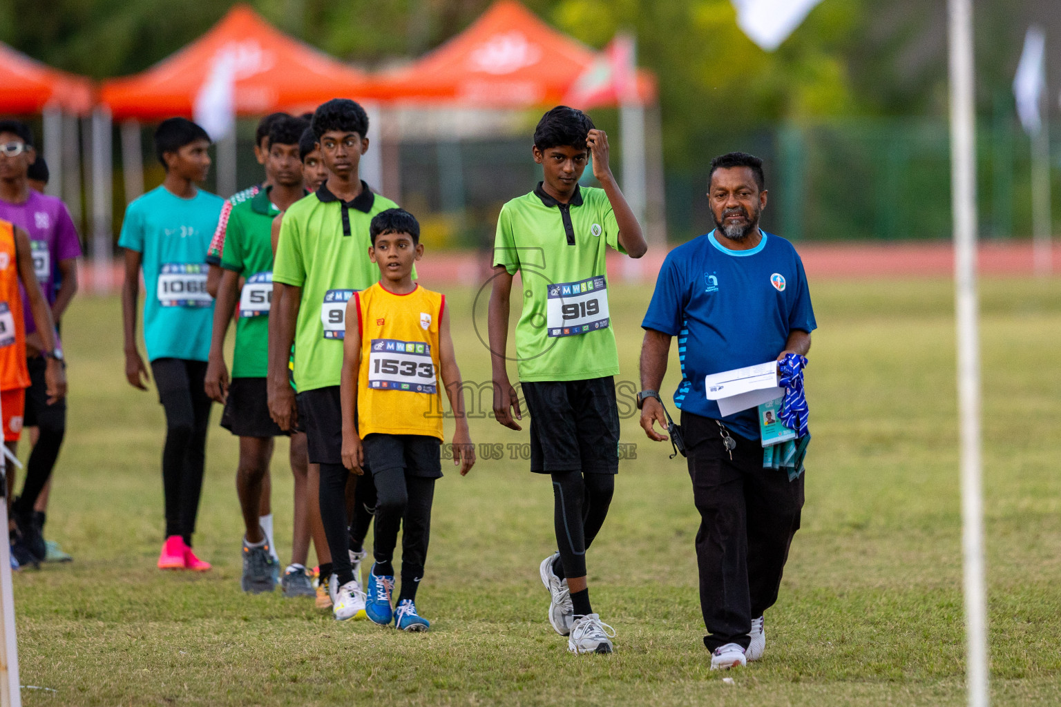 Day 1 of MWSC Interschool Athletics Championships 2024 held in Hulhumale Running Track, Hulhumale, Maldives on Saturday, 9th November 2024. Photos by: Ismail Thoriq / Images.mv