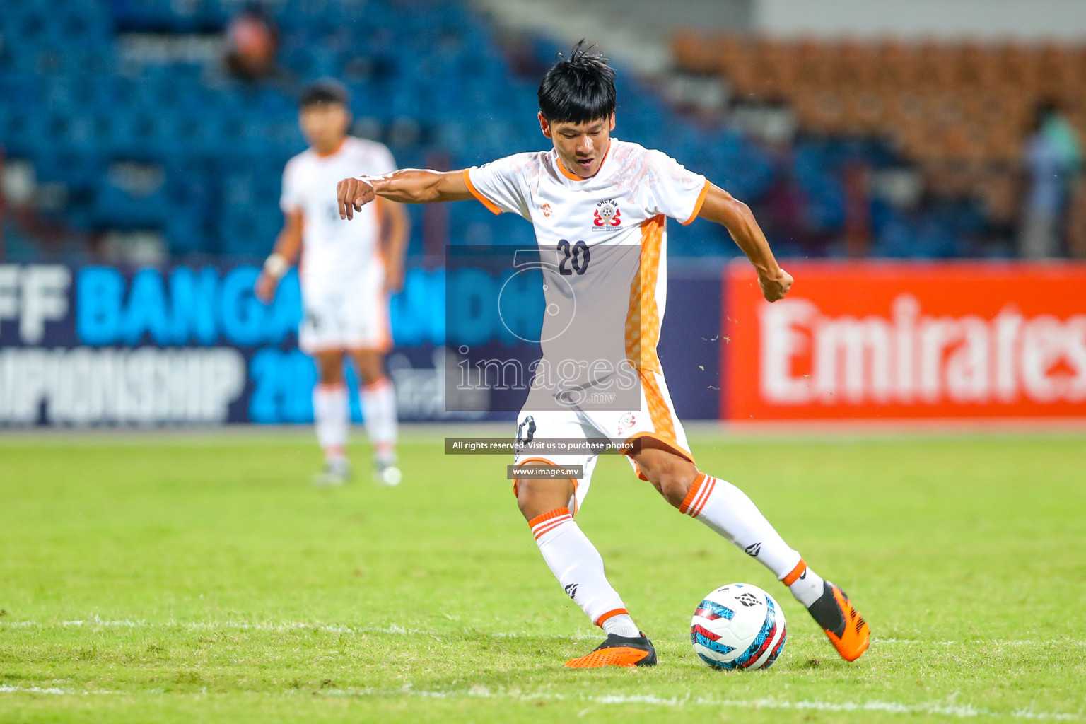 Bhutan vs Bangladesh in SAFF Championship 2023 held in Sree Kanteerava Stadium, Bengaluru, India, on Wednesday, 28th June 2023. Photos: Nausham Waheed, Hassan Simah / images.mv