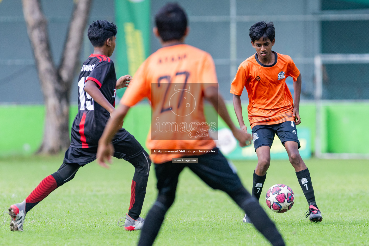 Day 1 of MILO Academy Championship 2023 (u14) was held in Henveyru Stadium Male', Maldives on 3rd November 2023. Photos: Nausham Waheed / images.mv