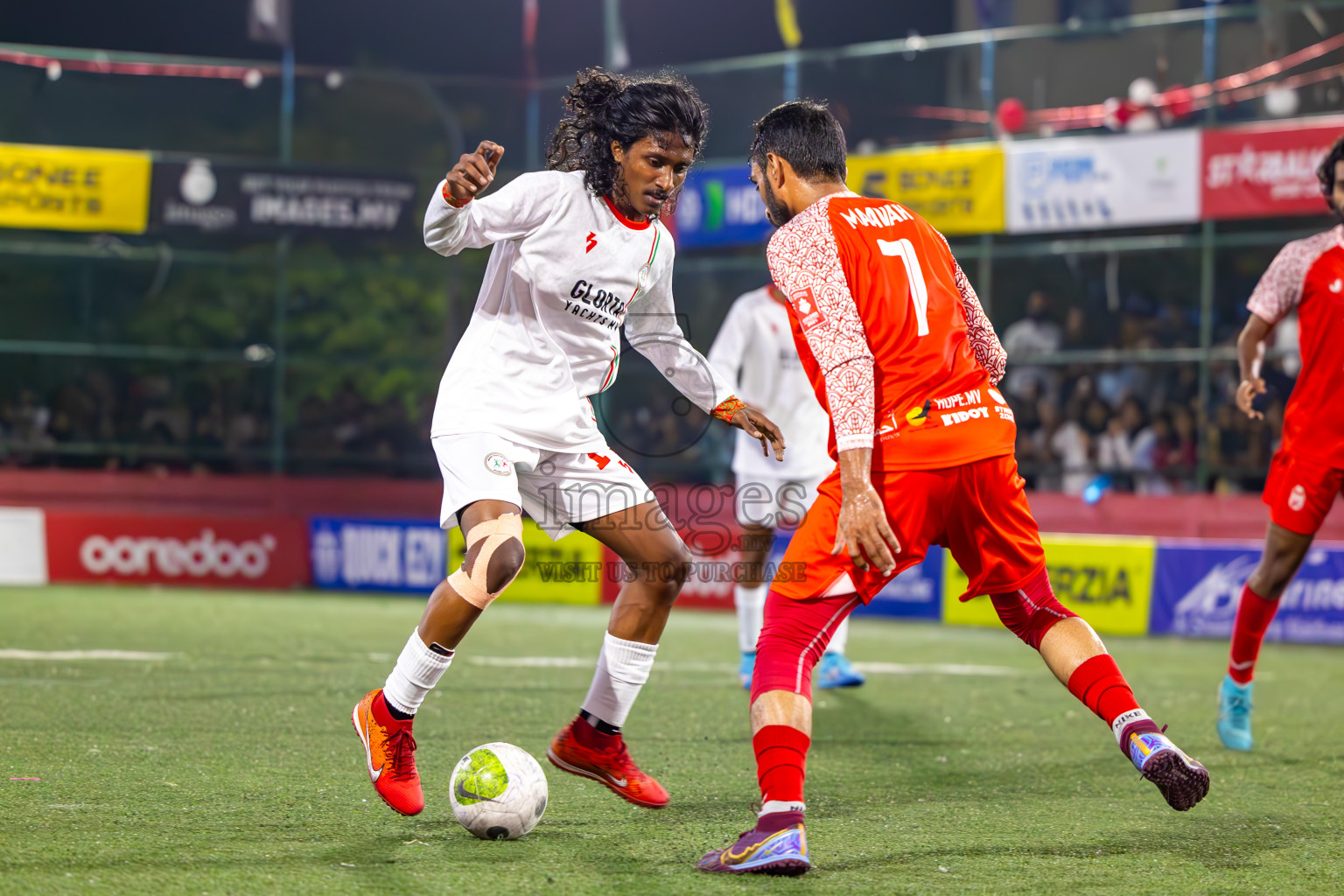 L Isdhoo vs L Maavah in Day 24 of Golden Futsal Challenge 2024 was held on Wednesday , 7th February 2024 in Hulhumale', Maldives
Photos: Ismail Thoriq / images.mv