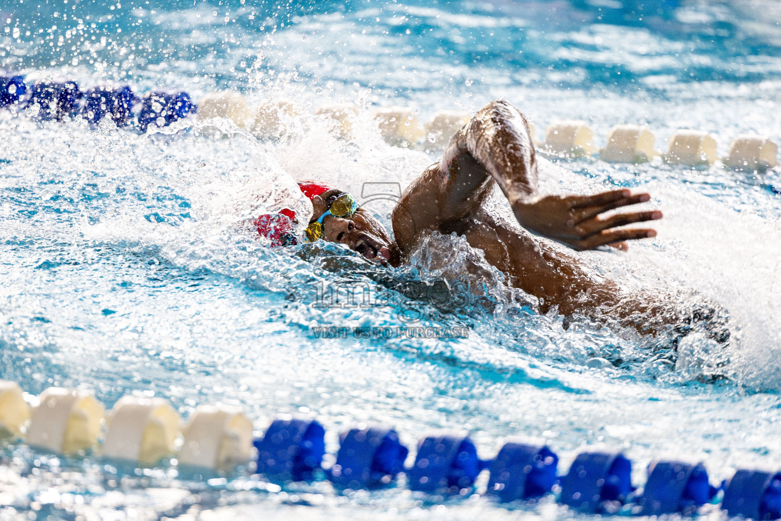 Day 6 of National Swimming Competition 2024 held in Hulhumale', Maldives on Wednesday, 18th December 2024. 
Photos: Hassan Simah / images.mv