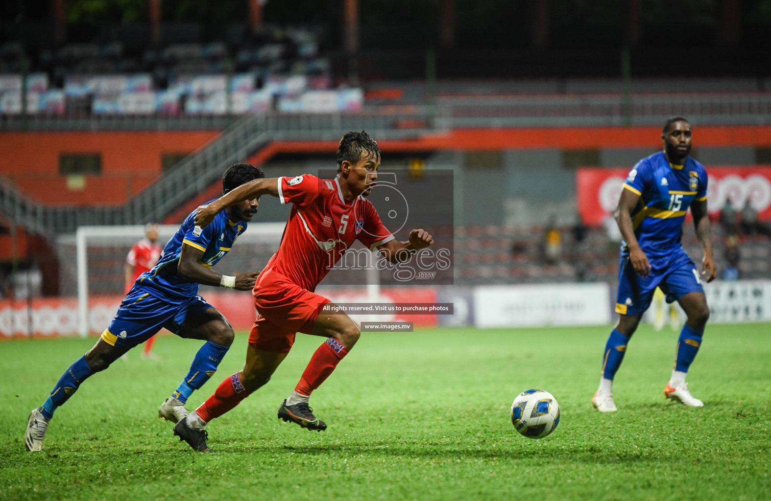 Nepal vs Sri Lanka in SAFF Championship 2021 held on 4th October 2021 in Galolhu National Stadium, Male', Maldives