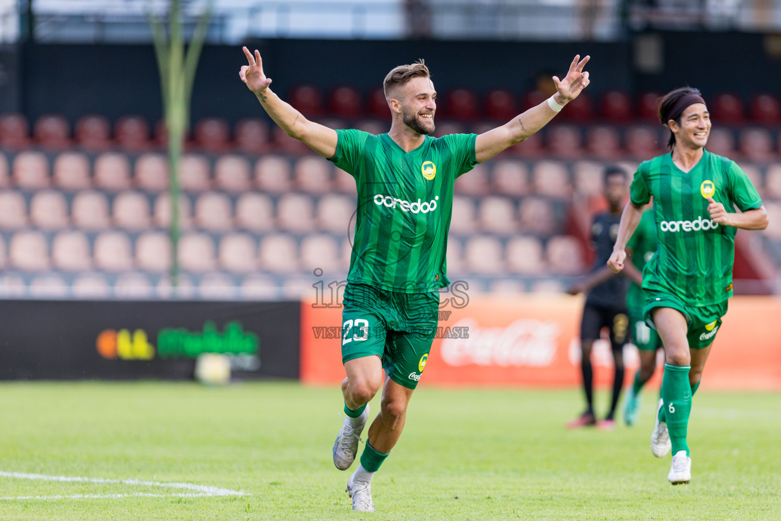 Maziya Sports & Recreation vs Club Eagles in the final of Dhivehi Premier League 2023 , held in National Football Stadium, Male', Maldives Photos: Nausham Waheed/ Images.mv