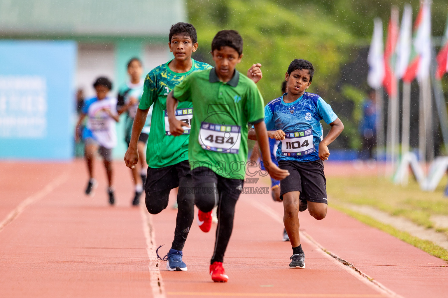 Day 3 of MWSC Interschool Athletics Championships 2024 held in Hulhumale Running Track, Hulhumale, Maldives on Monday, 11th November 2024. 
Photos by: Hassan Simah / Images.mv