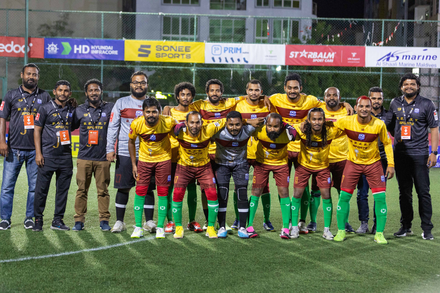 ADh Maamigili vs ADh Kunburudhoo in Day 3 of Golden Futsal Challenge 2024 was held on Thursday, 18th January 2024, in Hulhumale', Maldives Photos: Nausham Waheed / images.mv