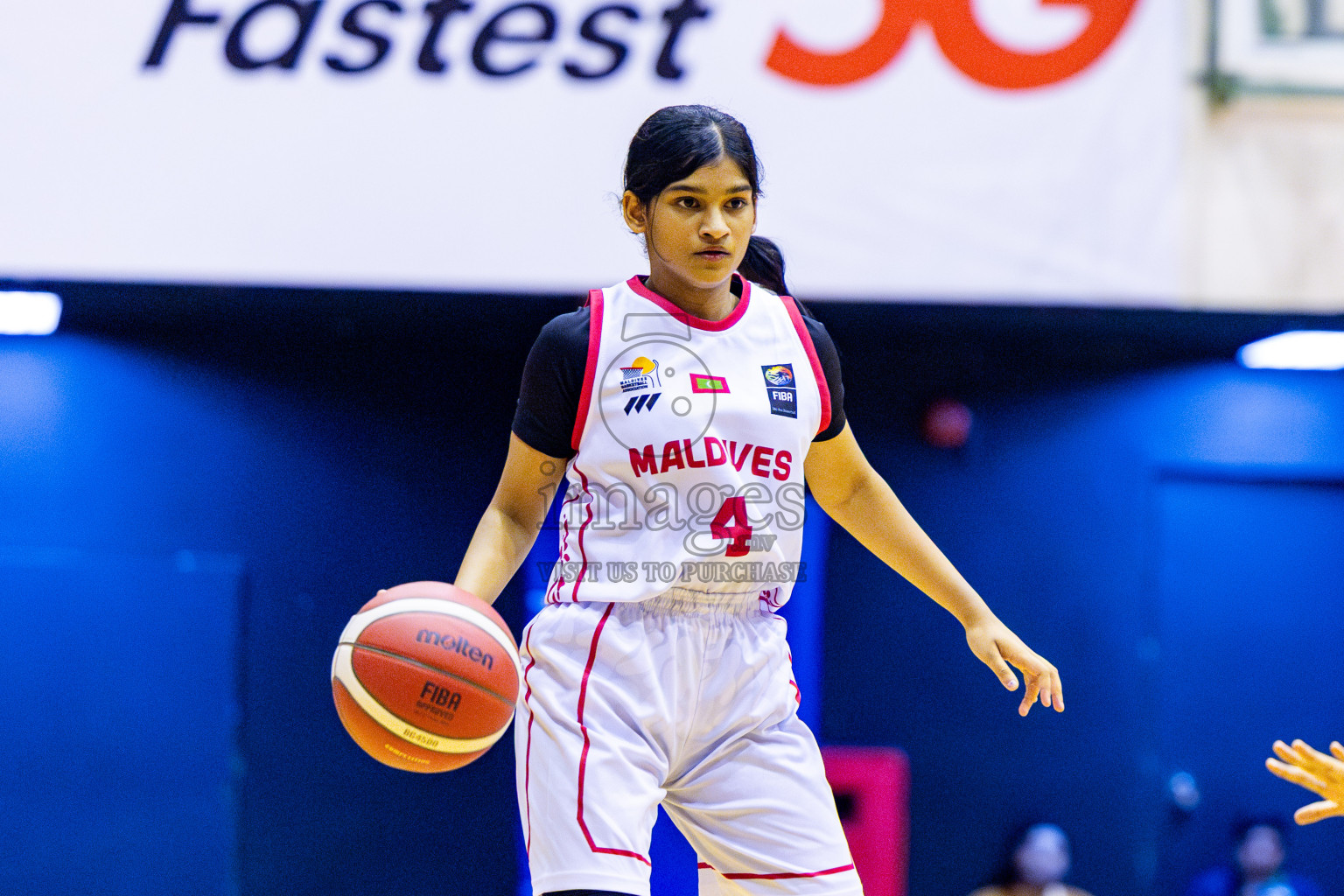 Maldives vs Bangladesh in Day 1 of Under 16 Woman's Asian Cup SABA Qualifiers 2025 was held in Social Center, Male', Maldives on 12th June 2025. Photos: Nausham Waheed / images.mv