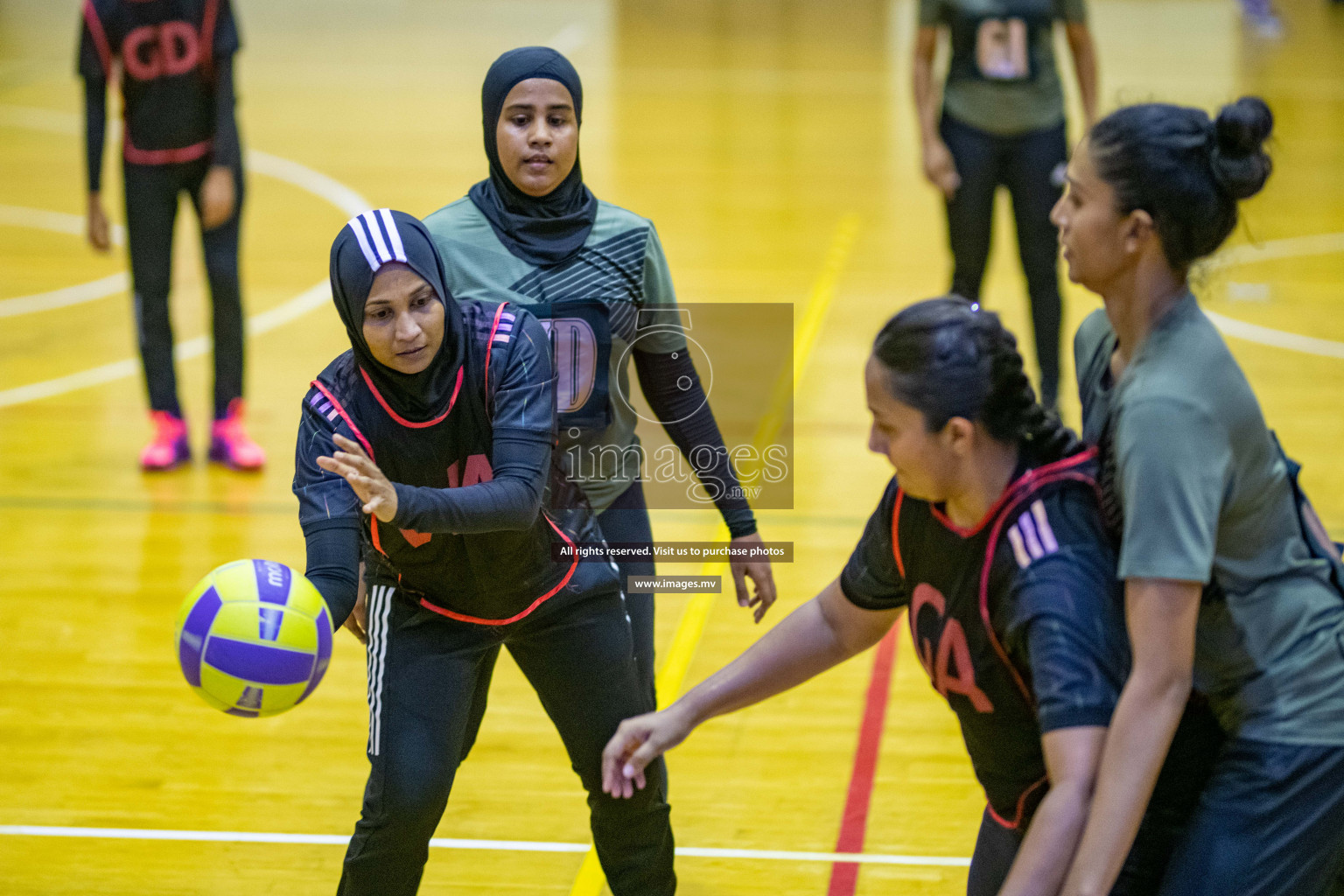 Kulhudhuffushi Youth & R.C vs Club Green Streets in the Finals of Milo National Netball Tournament 2021 (Women's) held on 5th December 2021 in Male', Maldives Photos: Ismail Thoriq / images.mv