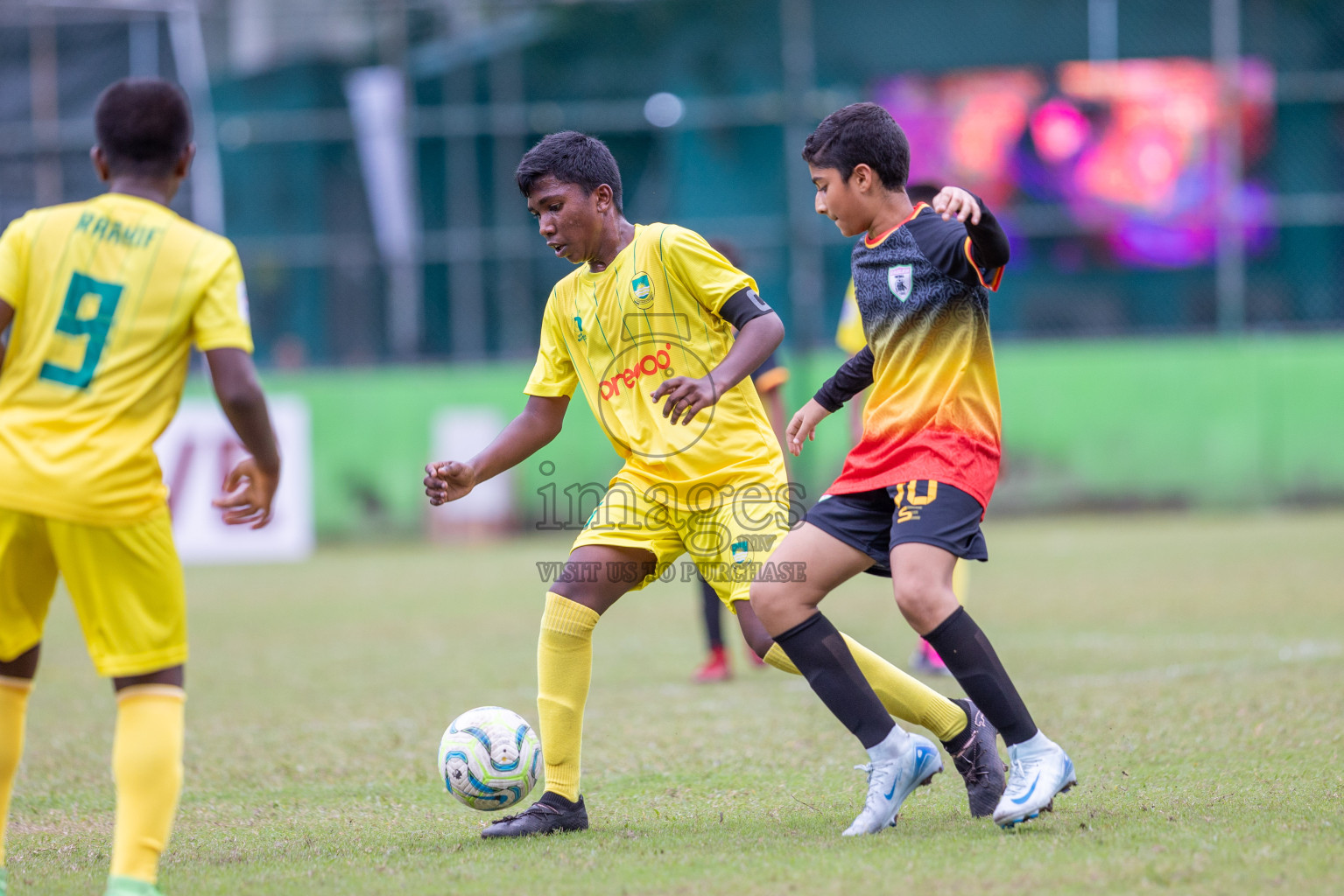 Eagles vs Maziya (U12) in Dhivehi Youth League 2024 - Day 2. Matches held at Henveiru Stadium on 22nd November 2024 , Friday. Photos: Shuu Abdul Sattar/ Images.mv