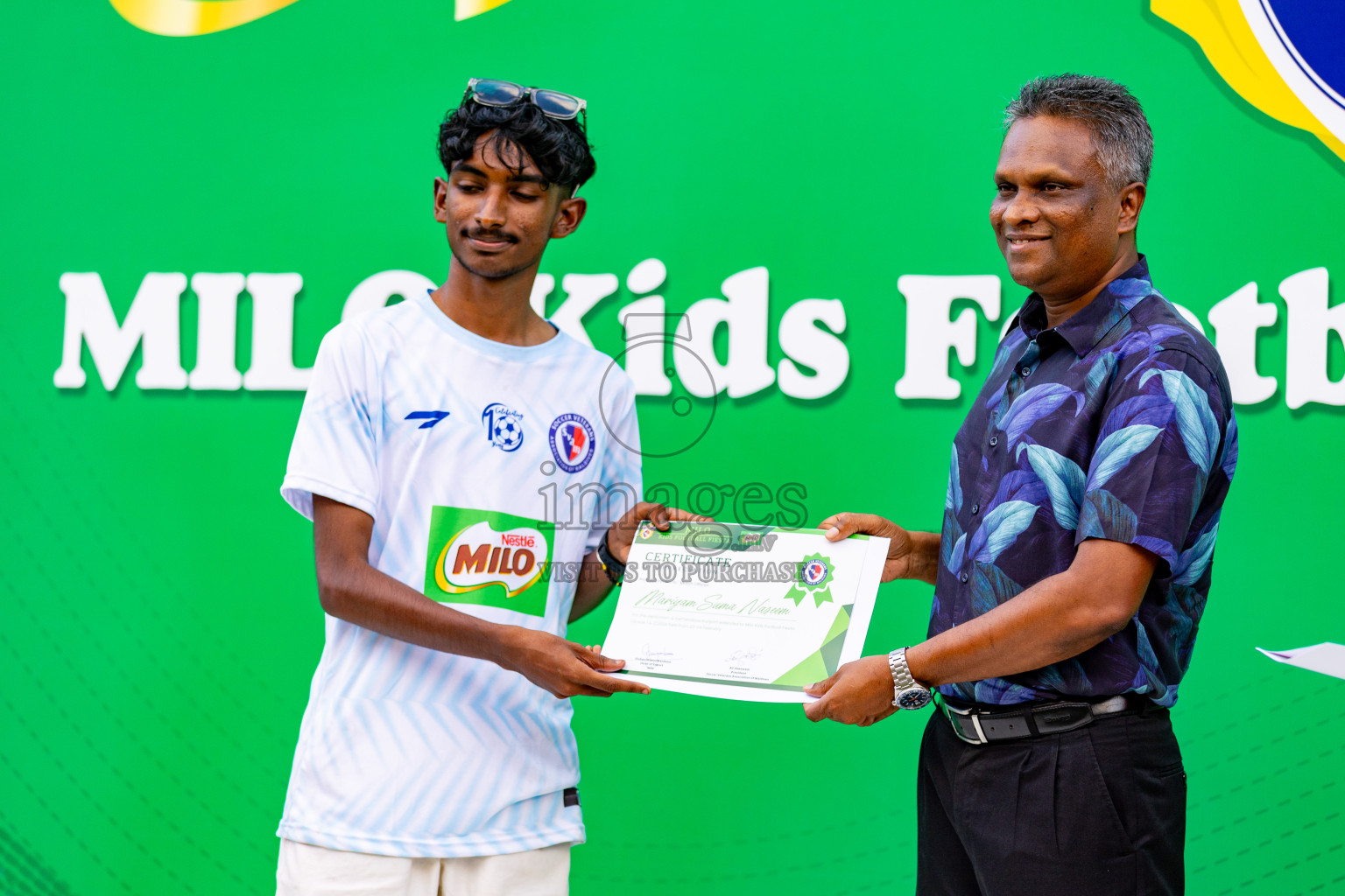 Day 2 of MILO Kids Football Fiesta was held at National Stadium in Male', Maldives on Saturday, 24th February 2024.