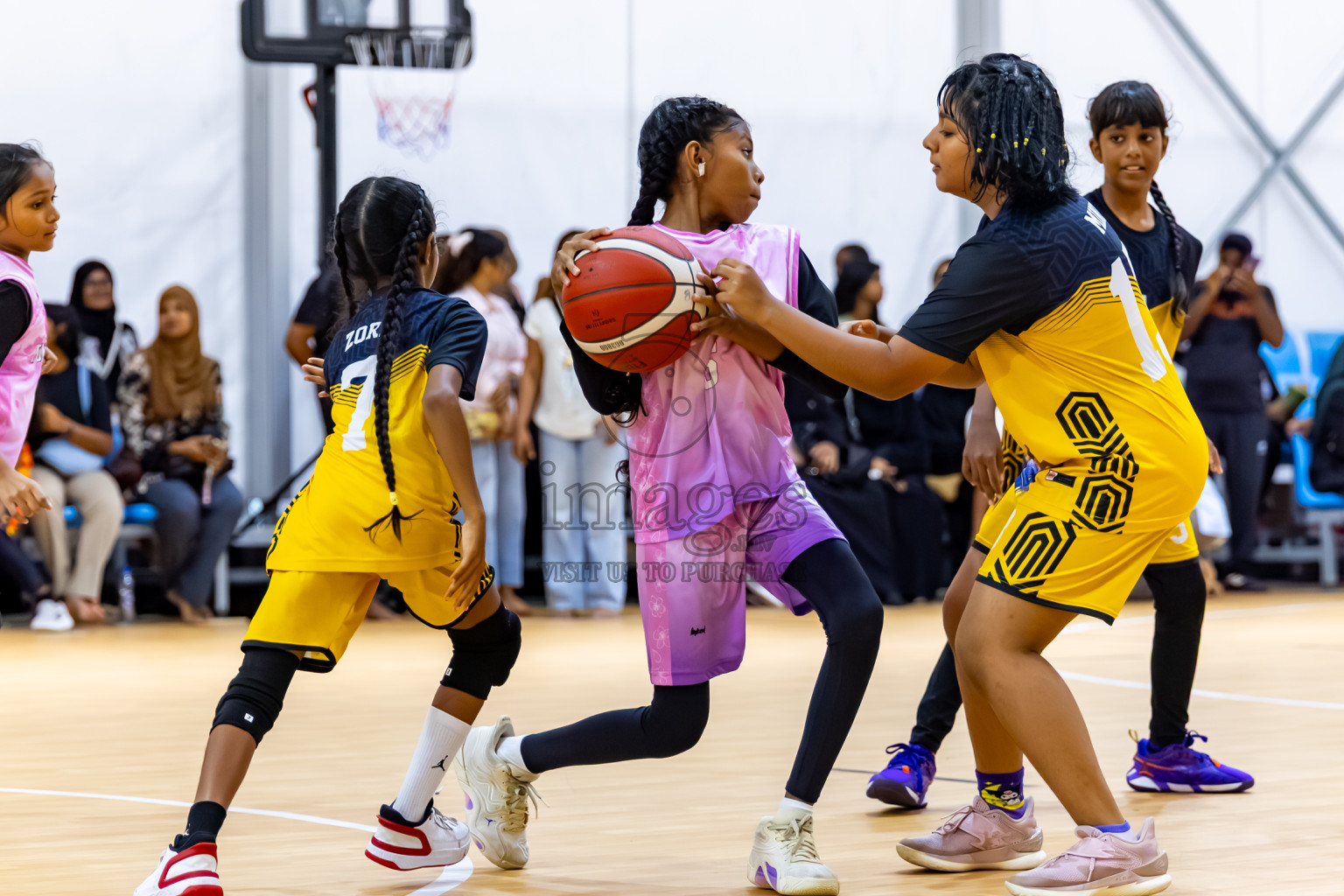 Day 2 of Milo 5 x 5 Junior Challenge 2025 - Basketball tournament held in Basketball Training Center, Male', Maldives on Friday, 10th October 2025. Photos by: Nausham Waheed / Images.mv