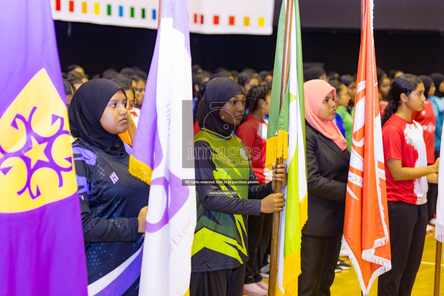 24th Interschool Netball Tournament 2023 was held in Social Center, Male', Maldives on 27th October 2023. Photos: Nausham Waheed / images.mv