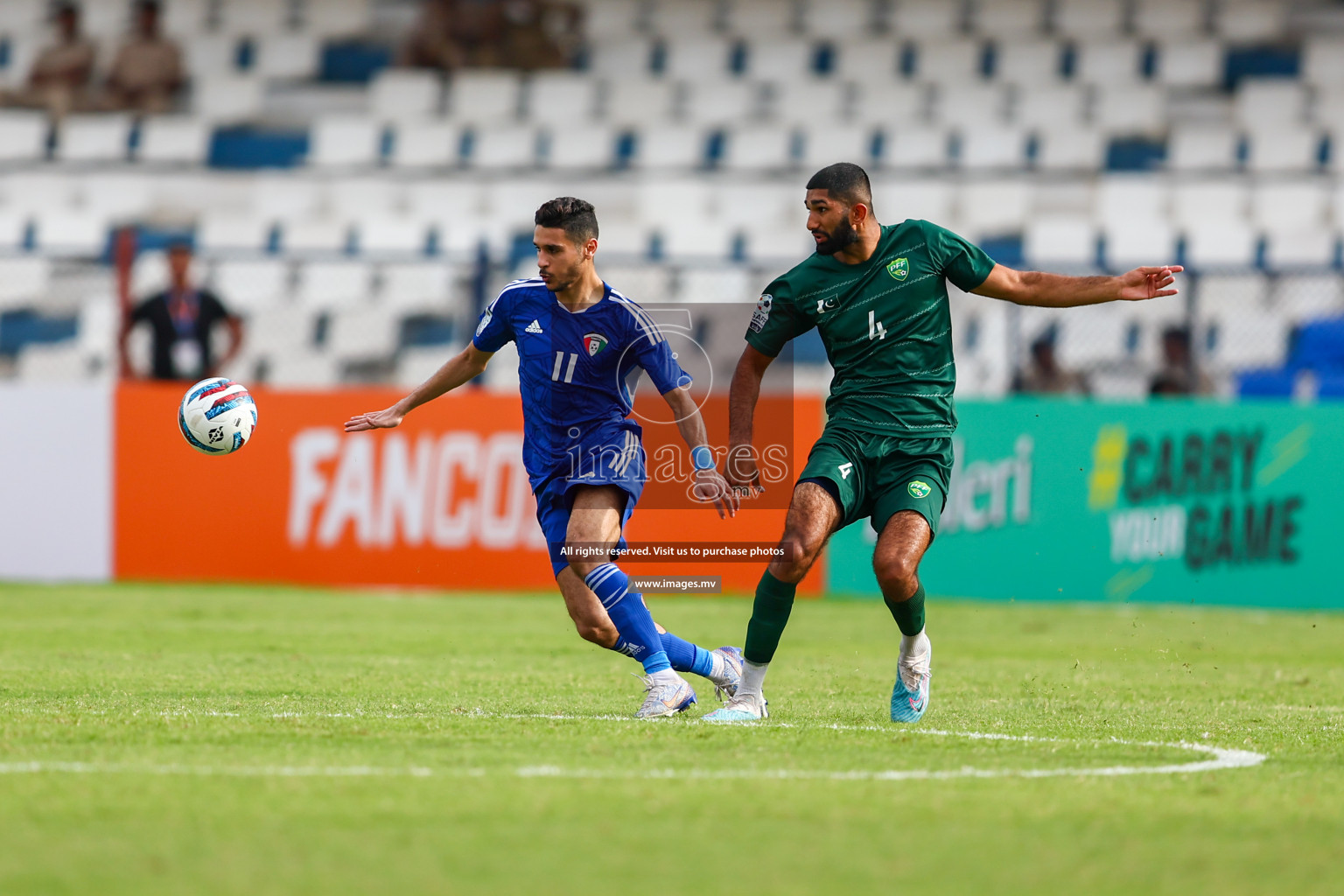 Pakistan vs Kuwait in SAFF Championship 2023 held in Sree Kanteerava Stadium, Bengaluru, India, on Saturday, 24th June 2023. Photos: Nausham Waheed, Hassan Simah / images.mv