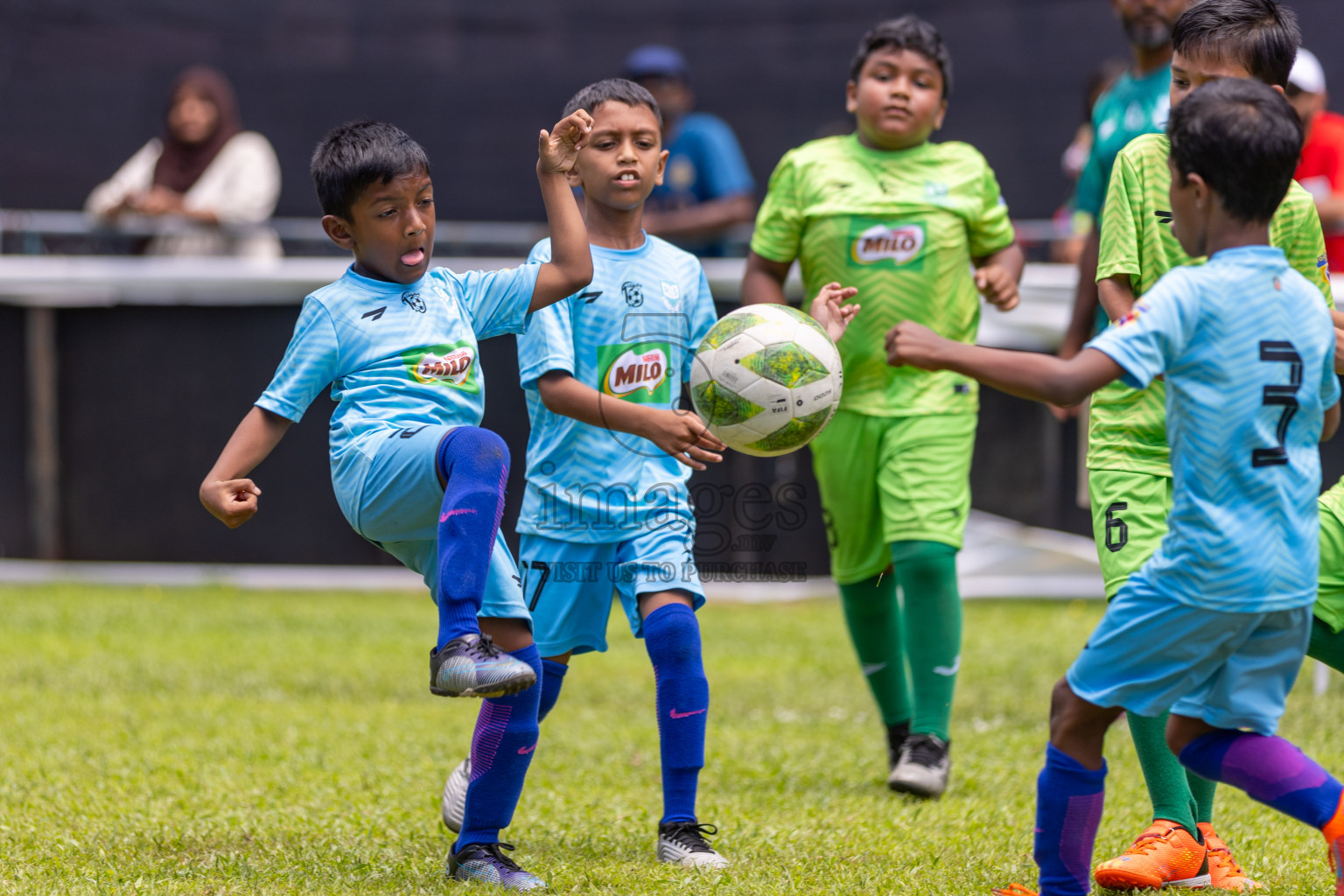 Day 2 of MILO Kids Football Fiesta was held at National Stadium in Male', Maldives on Saturday, 24th February 2024.