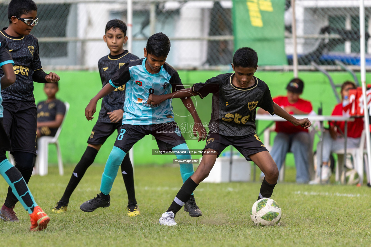 Day 1 of MILO Academy Championship 2023 (U12) was held in Henveiru Football Grounds, Male', Maldives, on Friday, 18th August 2023. Photos: Mohamed Mahfooz Moosa / images.mv