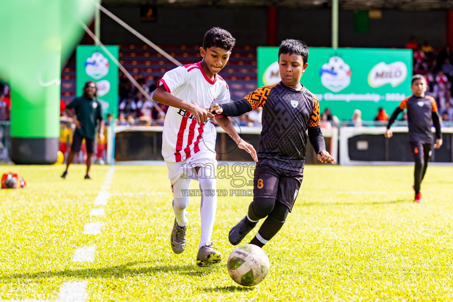 Day 1 of Under 10 MILO Academy Championship 2024 was held at National Stadium in Male', Maldives on Friday, 26th April 2024. Photos: Nausham Waheed / images.mv