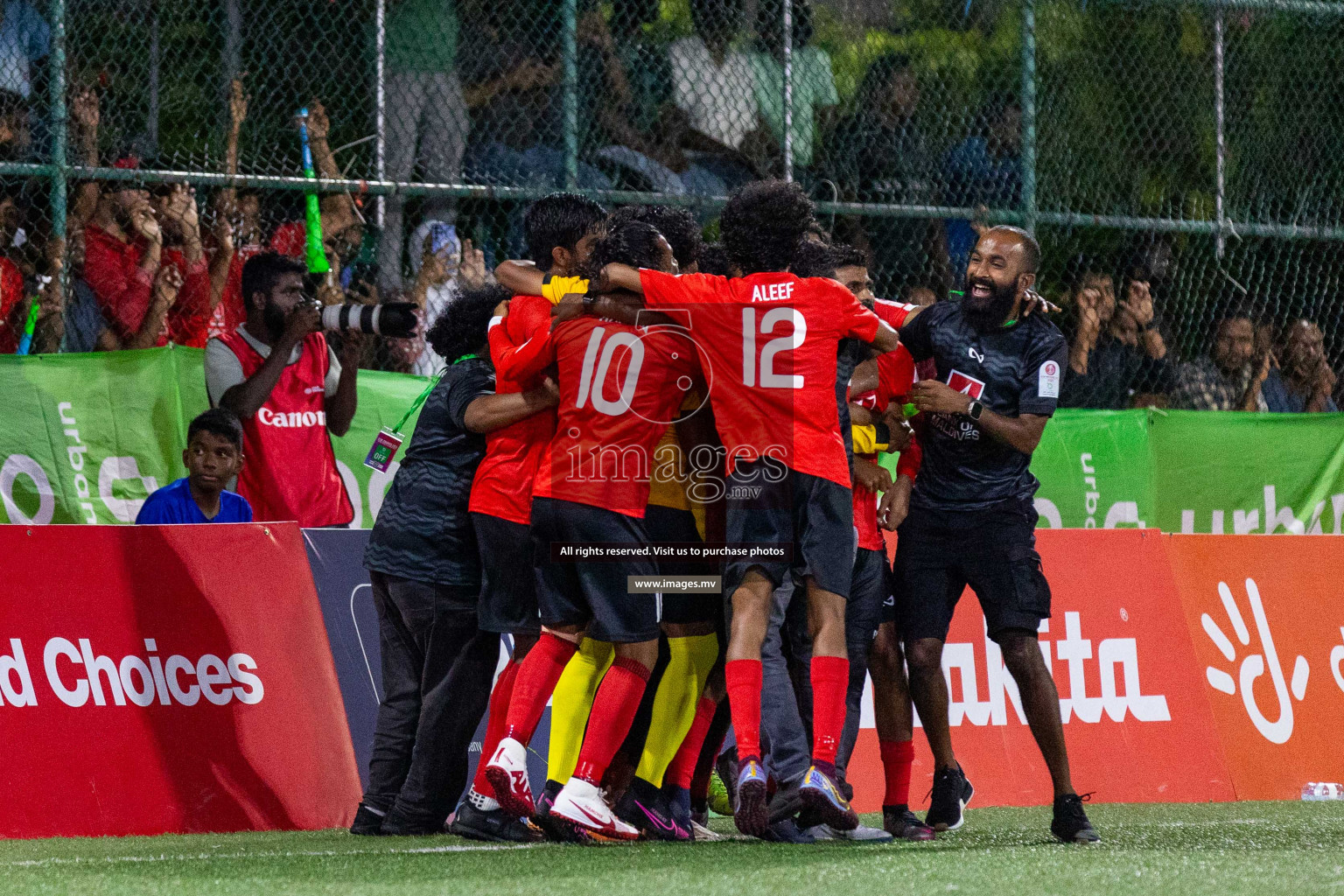 STELCO vs United BML in Quarter Final of Club Maldives Cup 2023 held in Hulhumale, Maldives, on Saturday, 12th August 2023Photos: Ismail Thoriq / images.mv